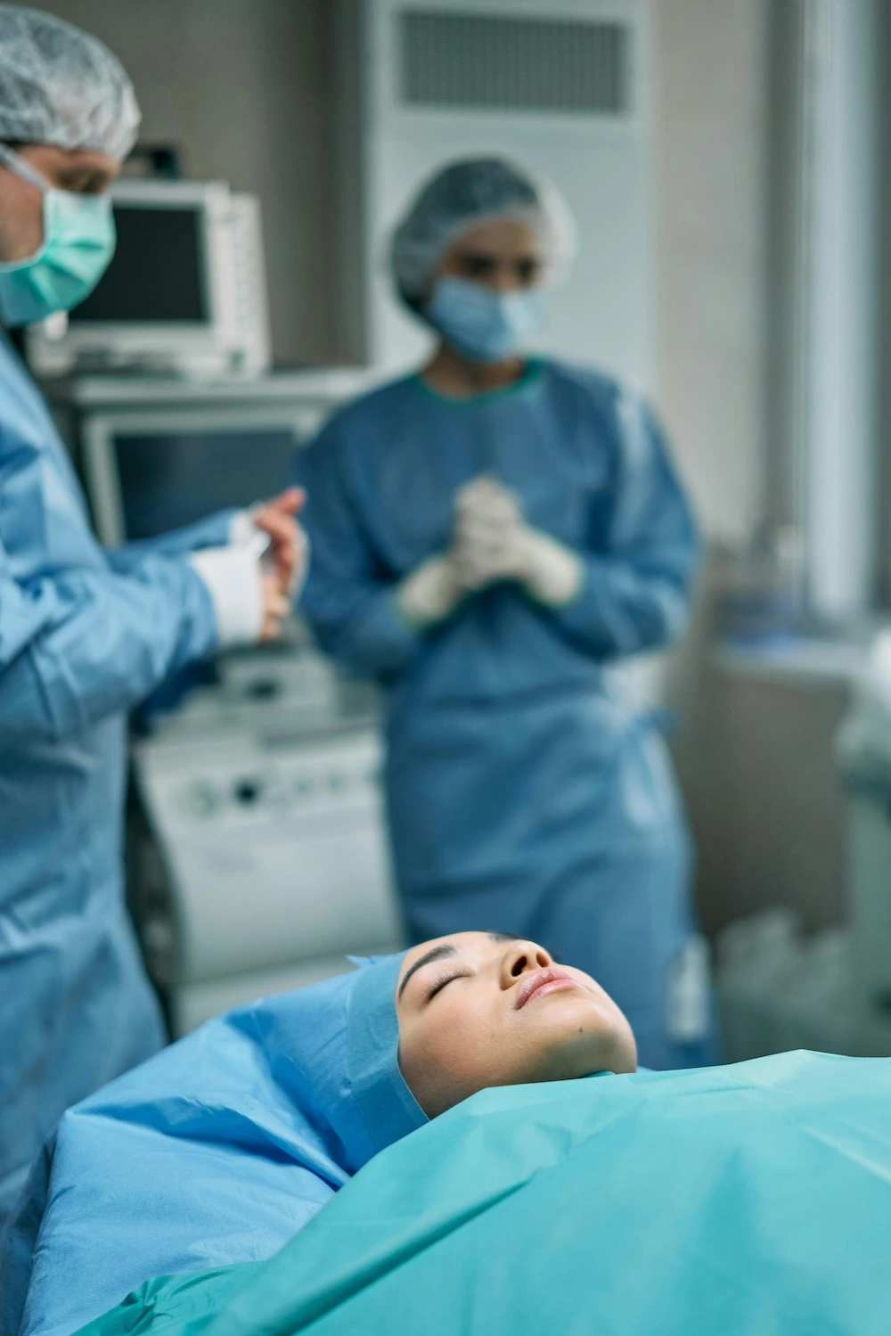 Sedated patient
